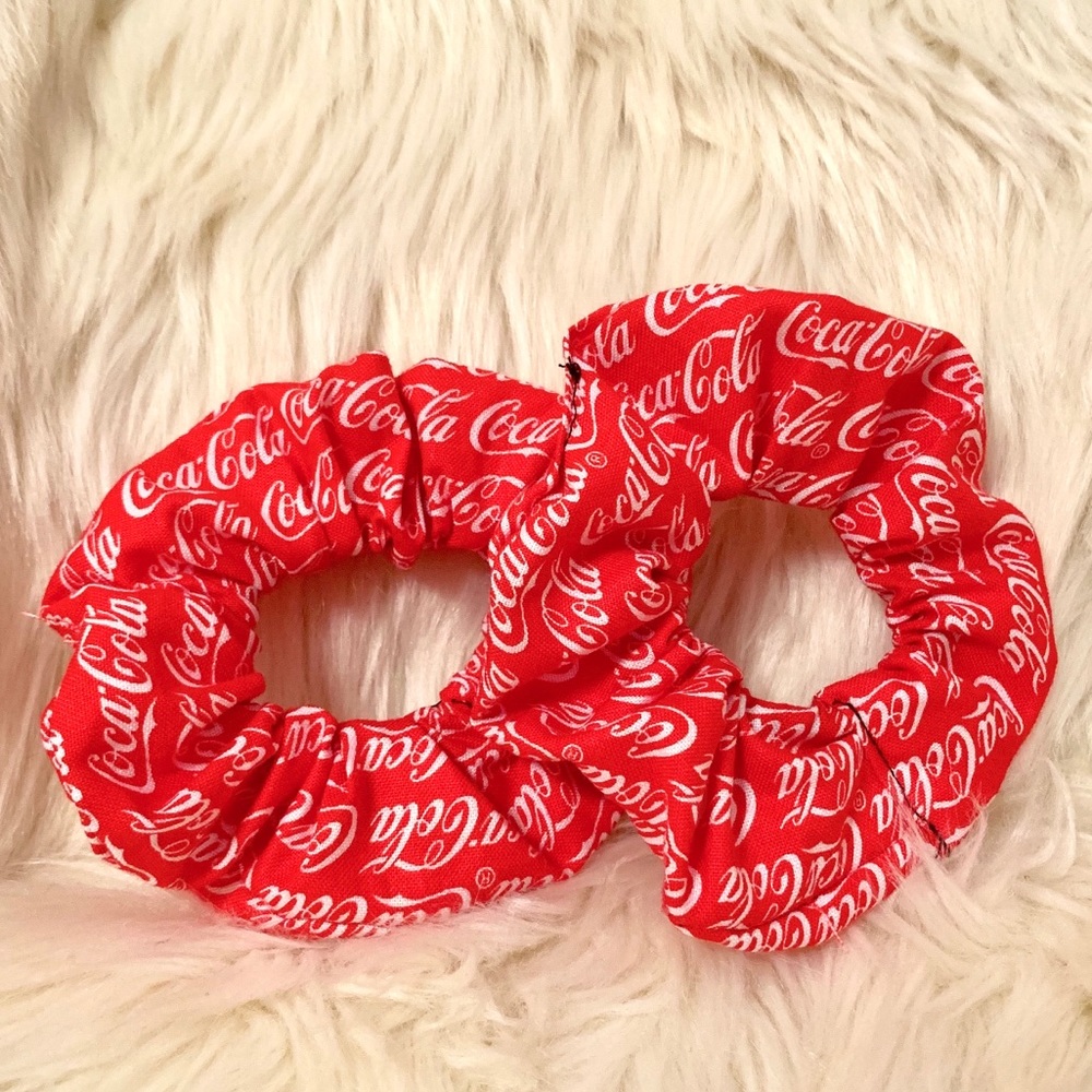 2 Coca-Cola Scrunchies